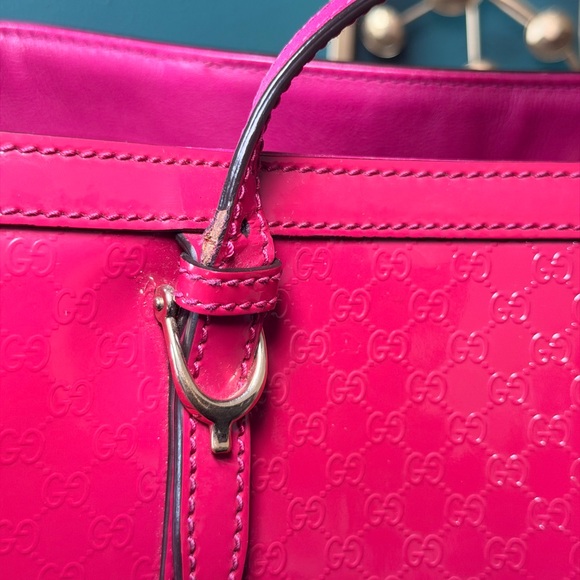 Gucci Micro guccissima hot pink patent leather - Picture 5 of 14